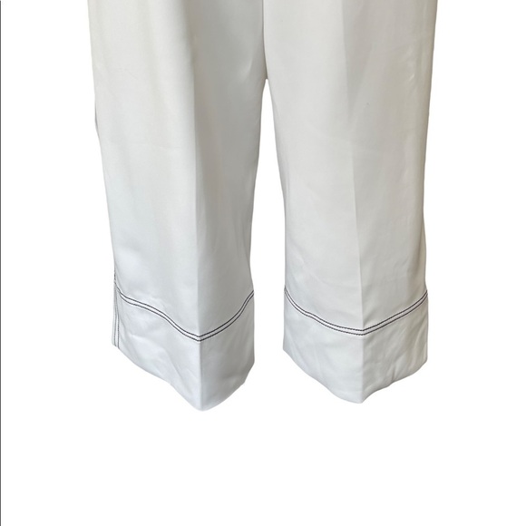 NWT SALISA E Culottes White Cropped Pants - Picture 7 of 10